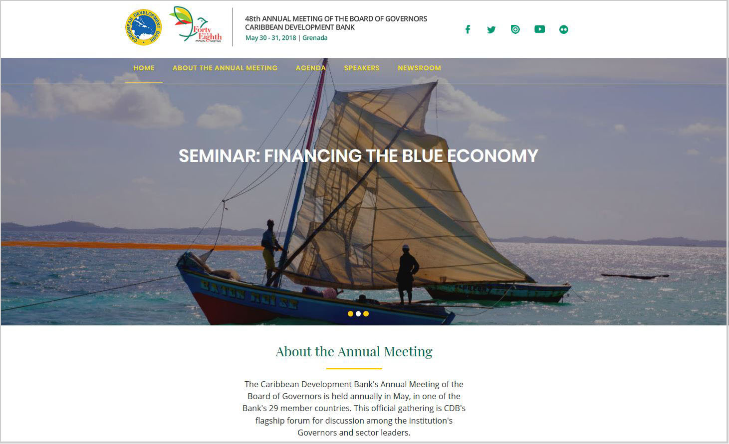 The dedicated Annual Meeting website, bog.caribank.org, and the complementing mobile app have been launched.