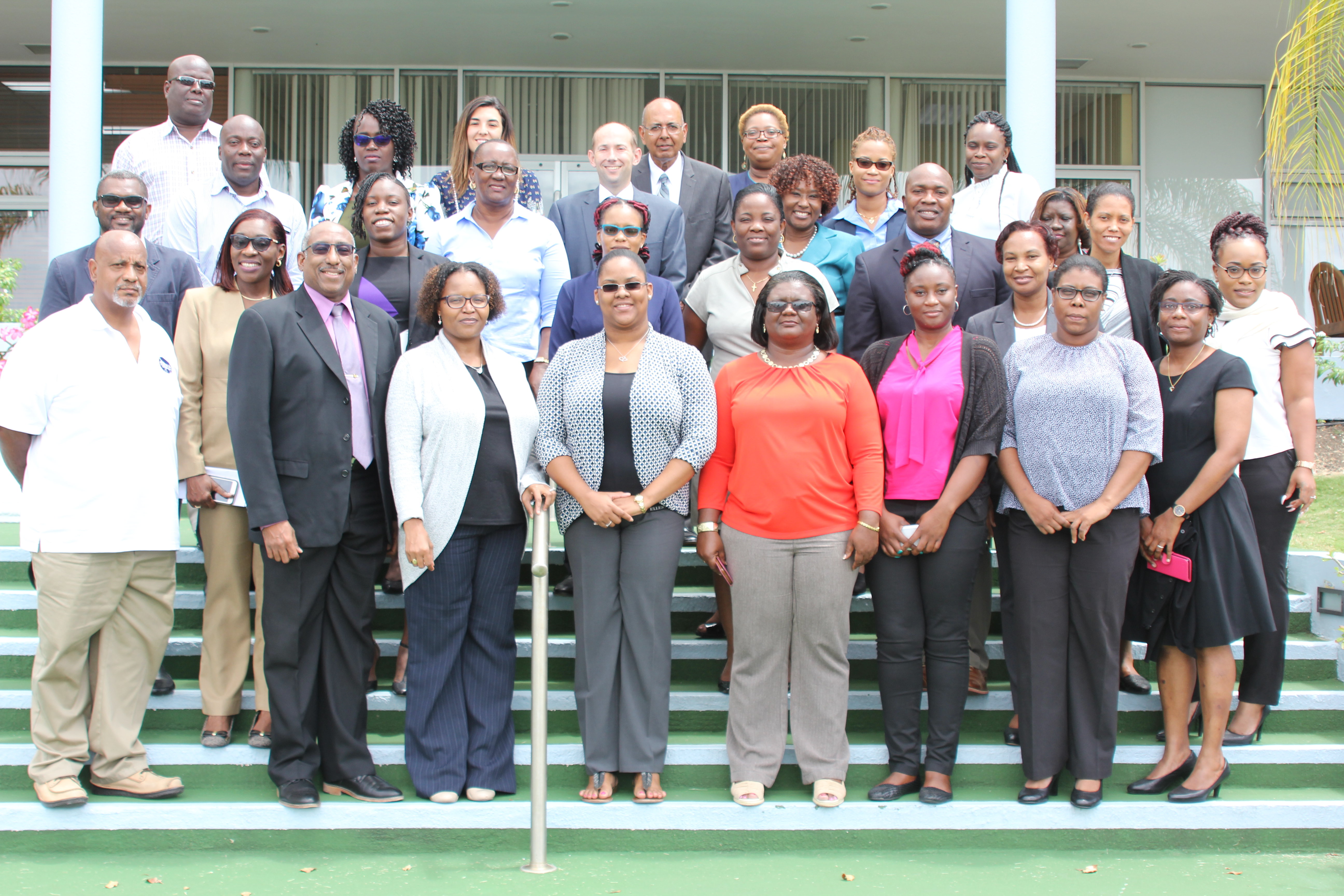 Representatives from from 13 of CDEMA’s 18 Participating States met at CDB to discuss the new guidelines and procedures.