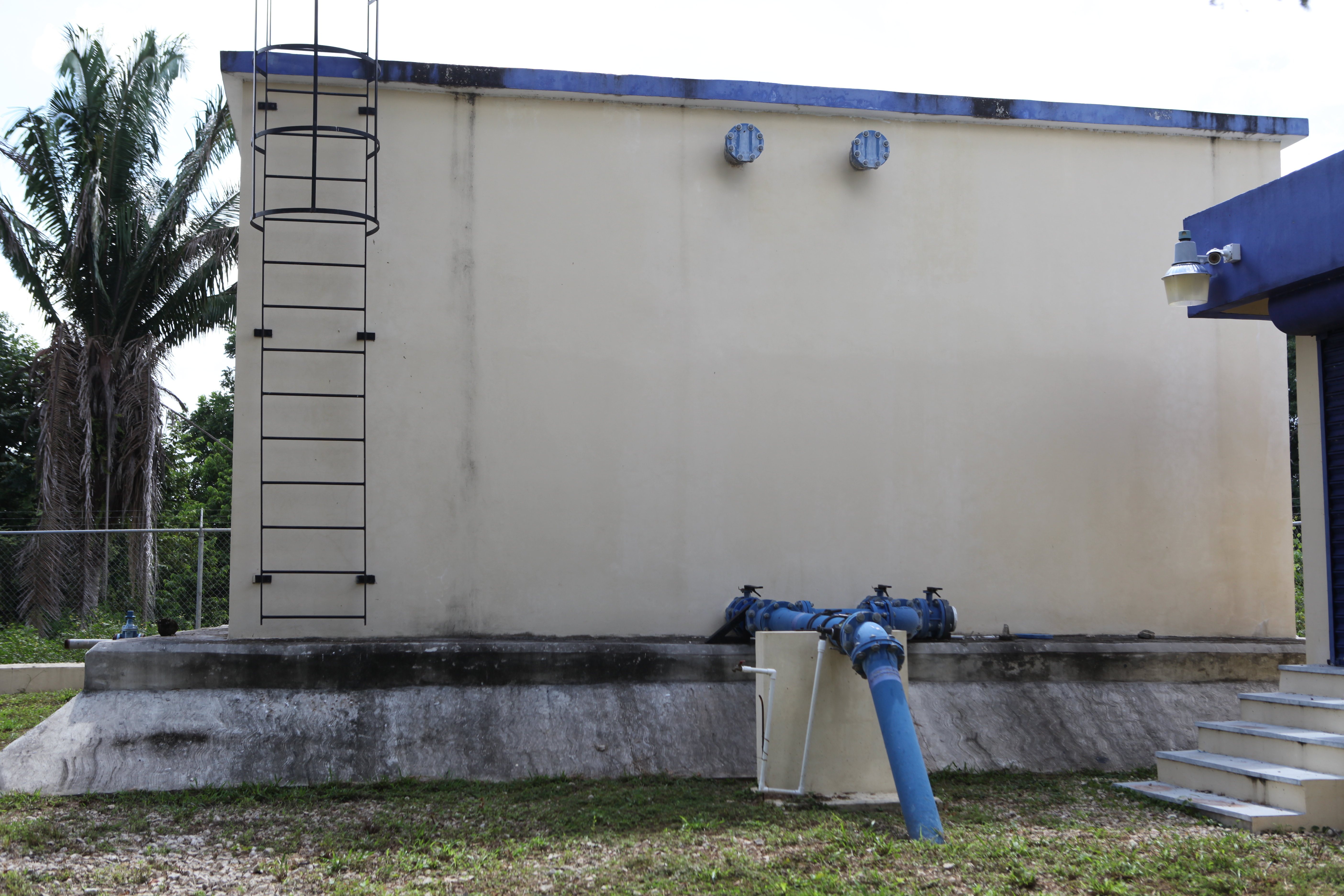 One of the water storage stations constructed as part of the project