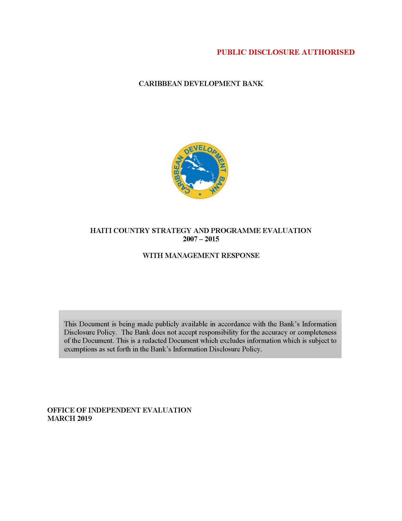 text-based cover featuring document title