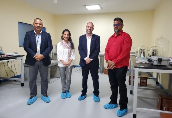 Delegation visits Saint Kitts and Nevis Metrology Lab to observe improvements supported by the EU and CDB