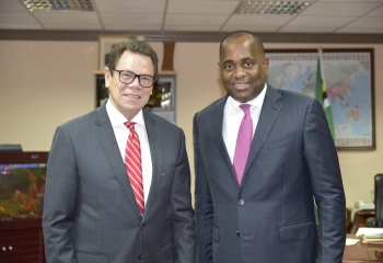 CDB President pays courtesy call on Prime Minister of Dominica