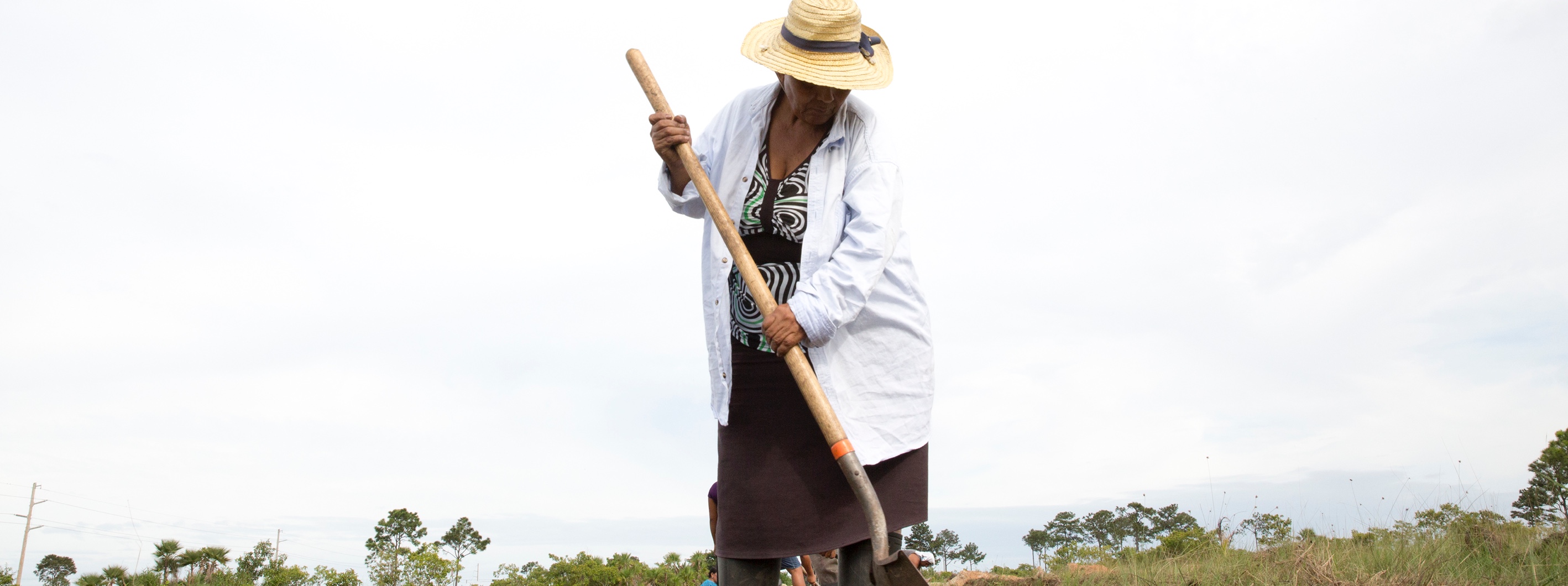 woman gardening