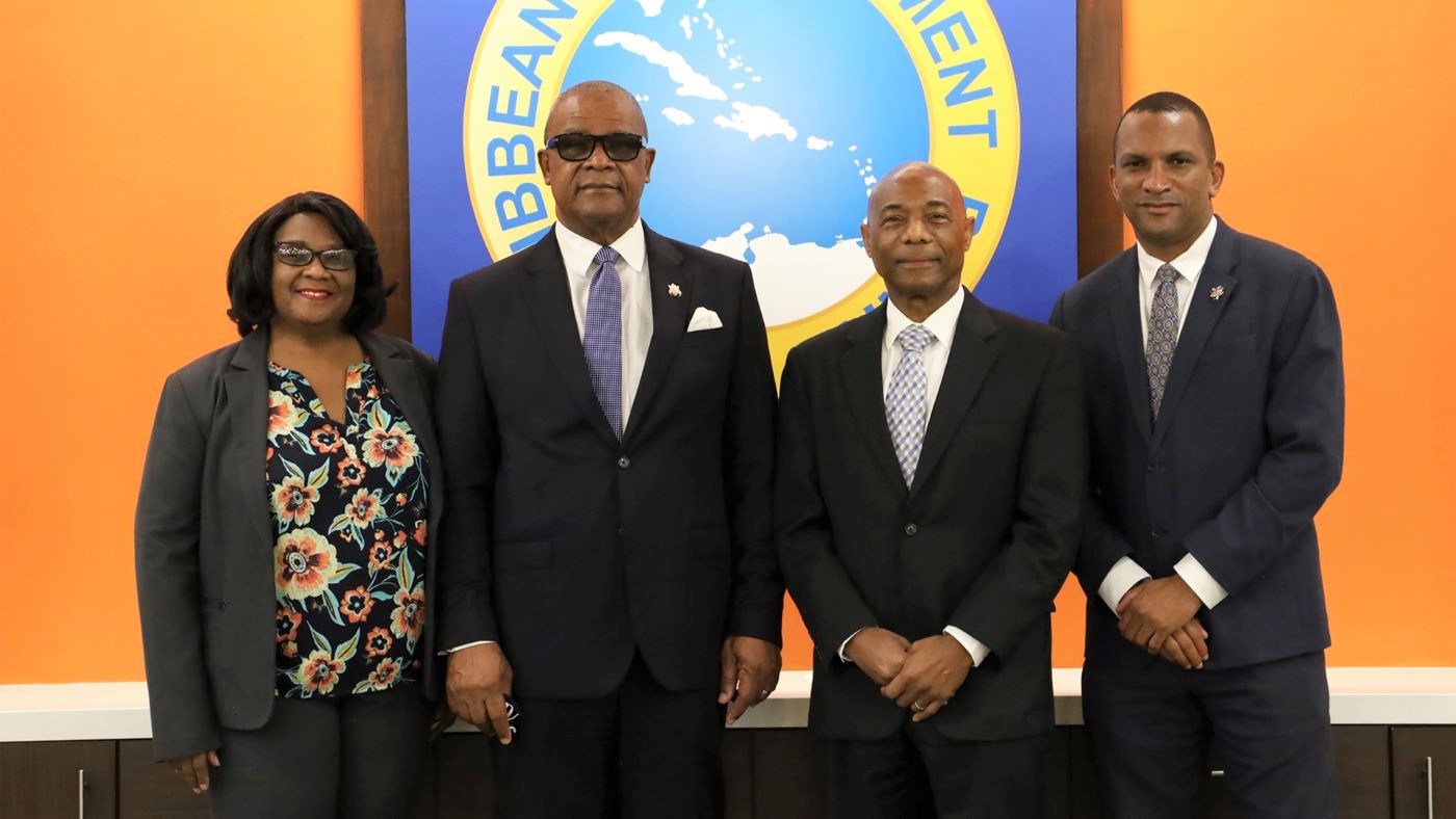 TCI Premier Charles Washington Misick on visit to CDB