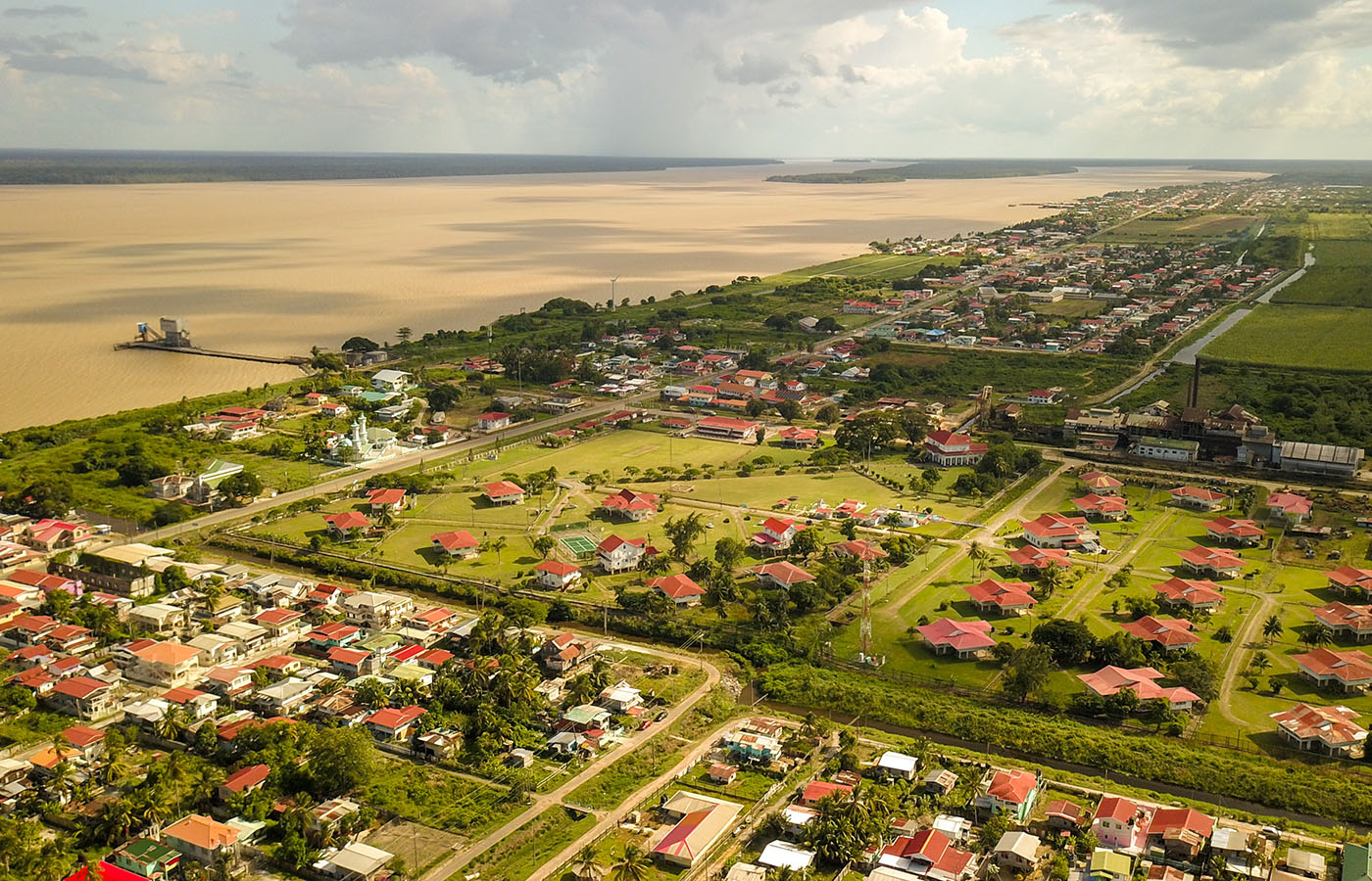 aerial shot of coastline