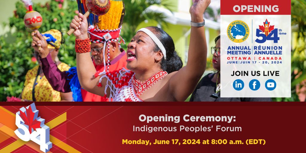 Image of Indigenous Peoples with information on the date of the Indigenous Peoples Forum June, 17 2024