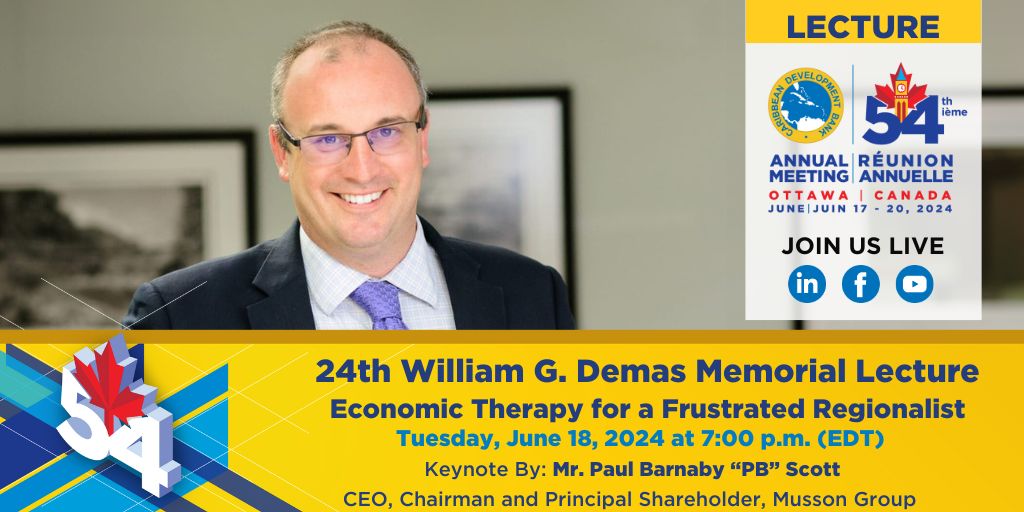 Image of Paul B Scott with information related to the William G Demas Lecture