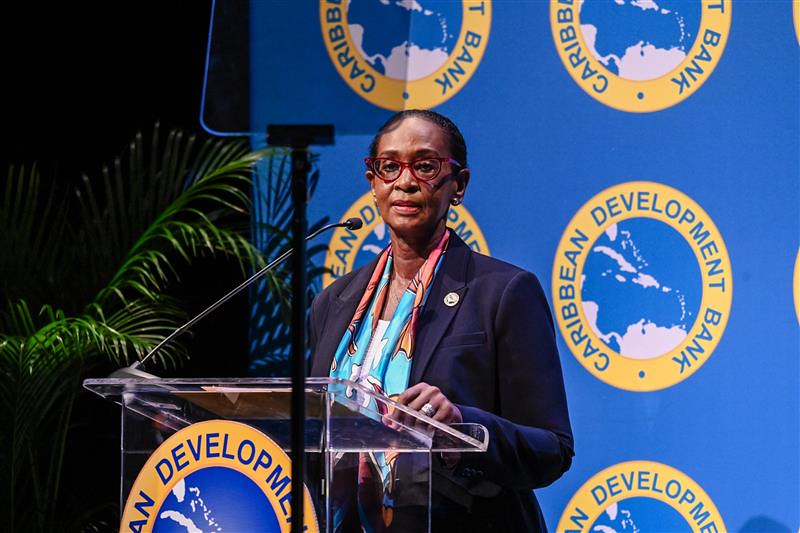 CDB's Division Chief for Environmental Sustainability, Ms. Valerie Isaac
