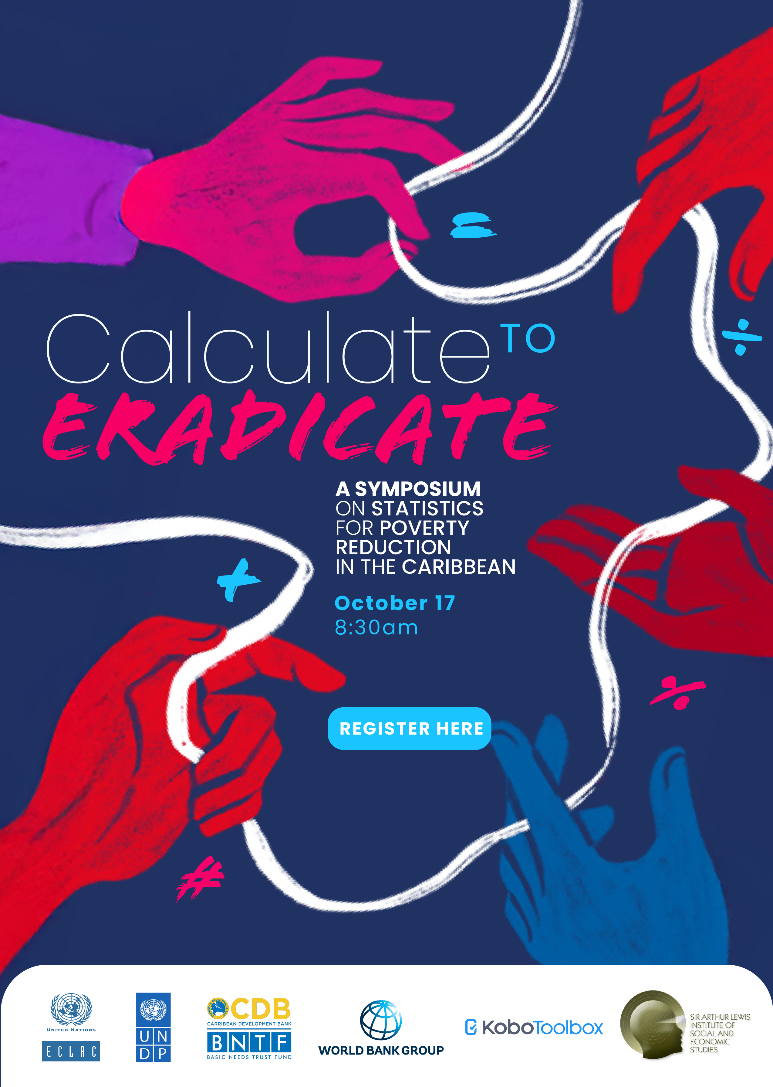 graphic showing slogan Calculate to Eradicate
