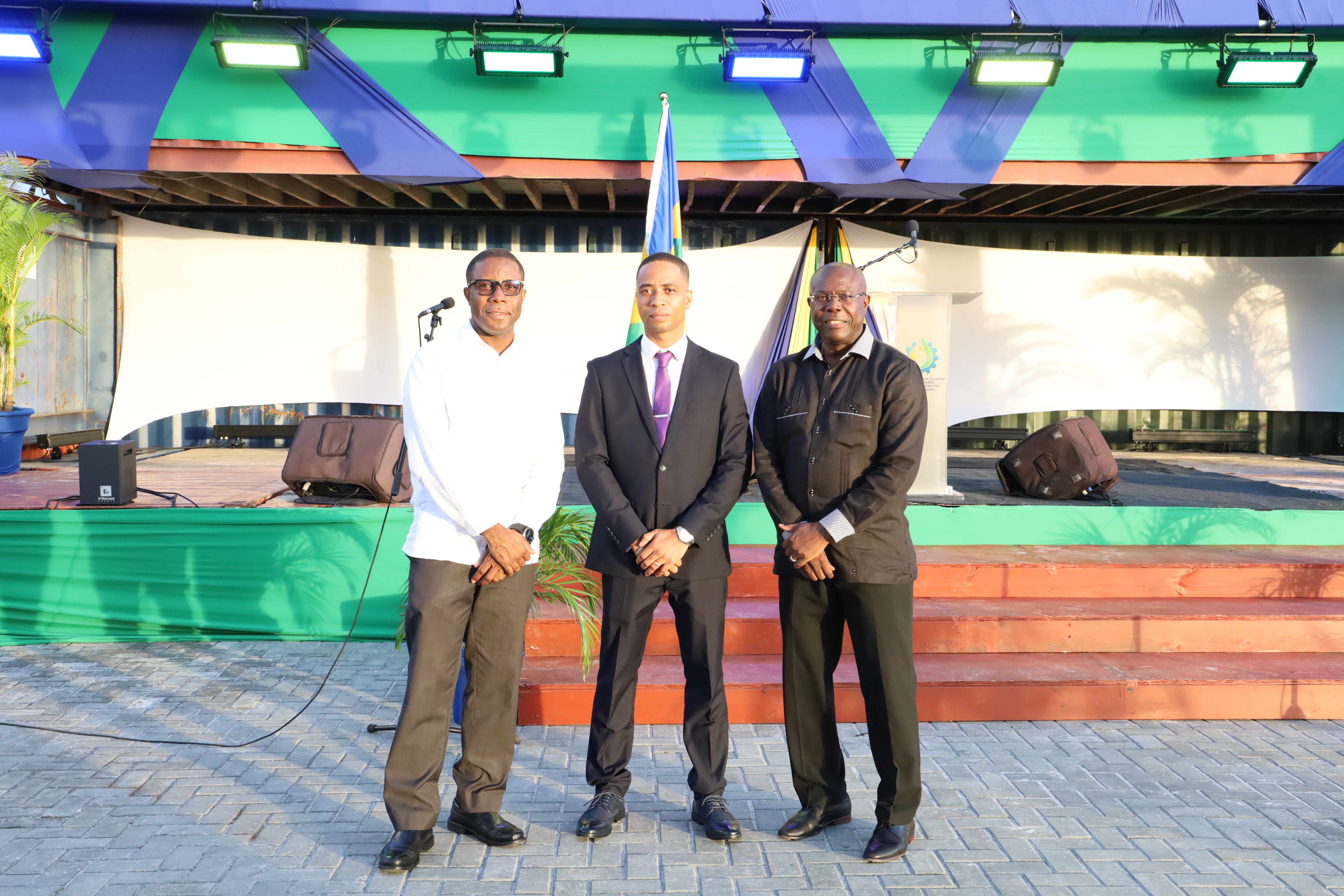 CDB officials attend Opening of Modernised Kingstown Port. 