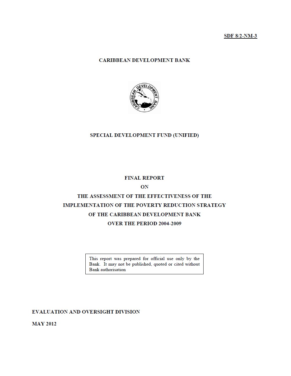 PRS Evaluation Cover