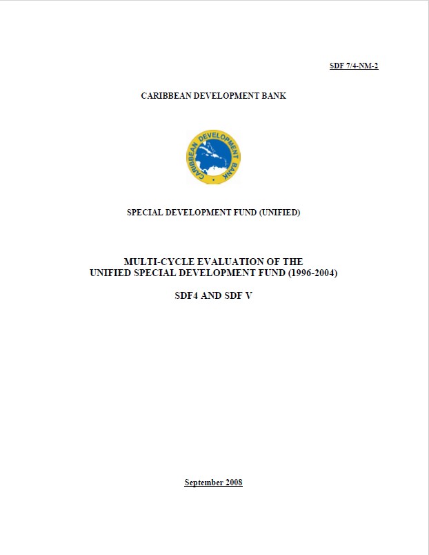 SDF Evaluation Cycle 4&5 Cover