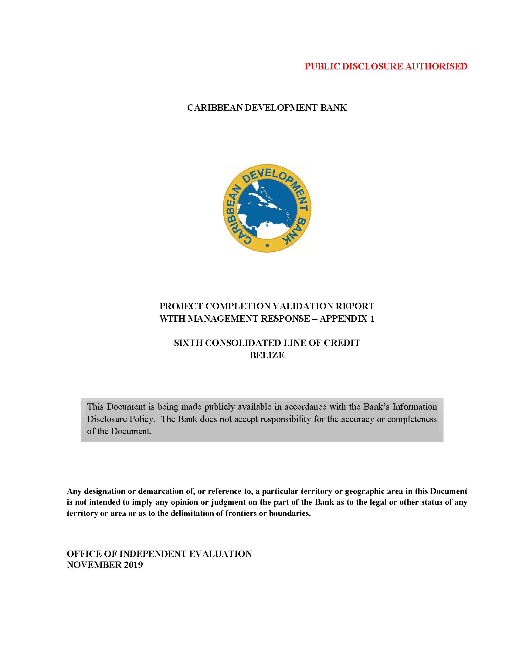 Consolidated LOC BEL