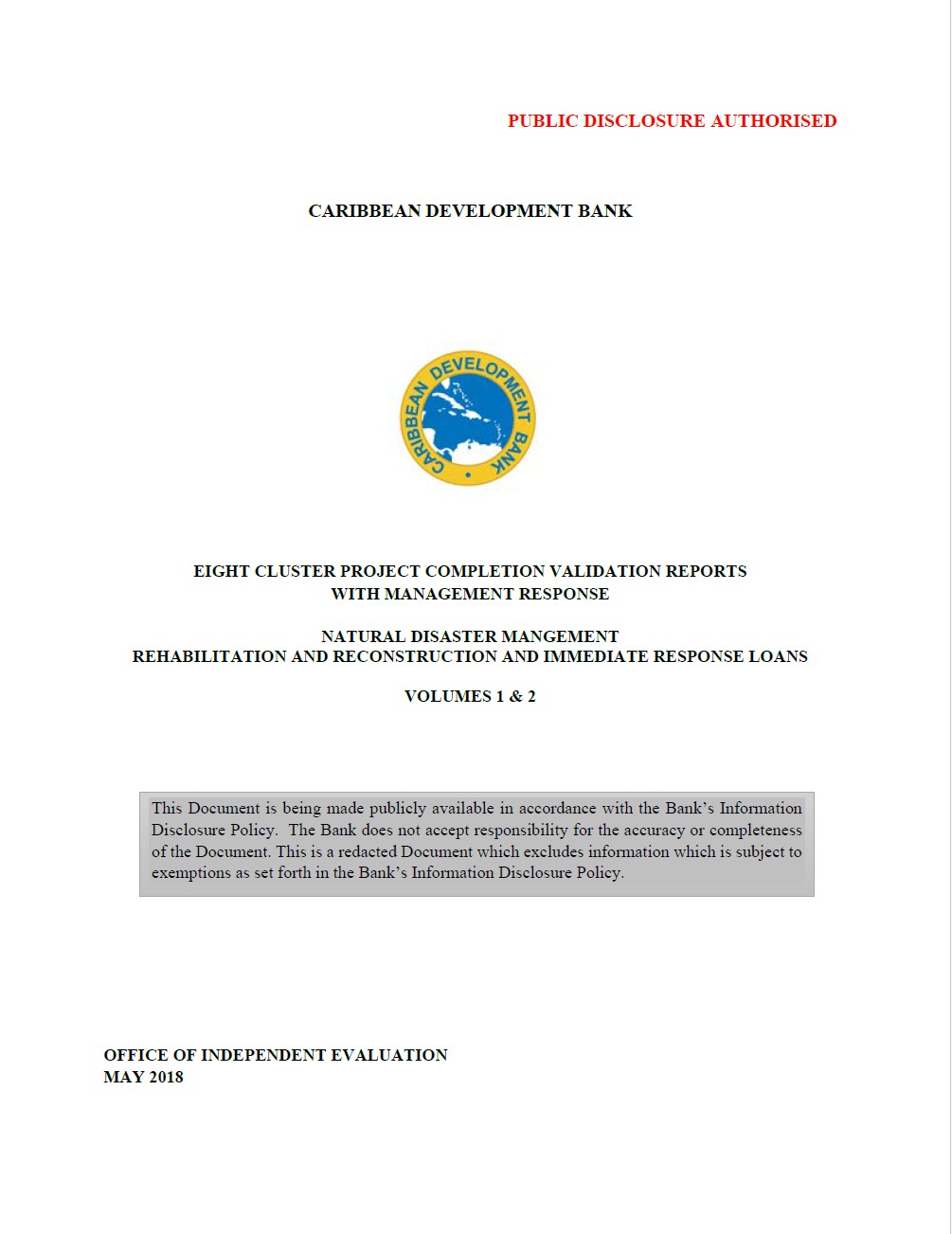 NDM Cluster of PCVRs