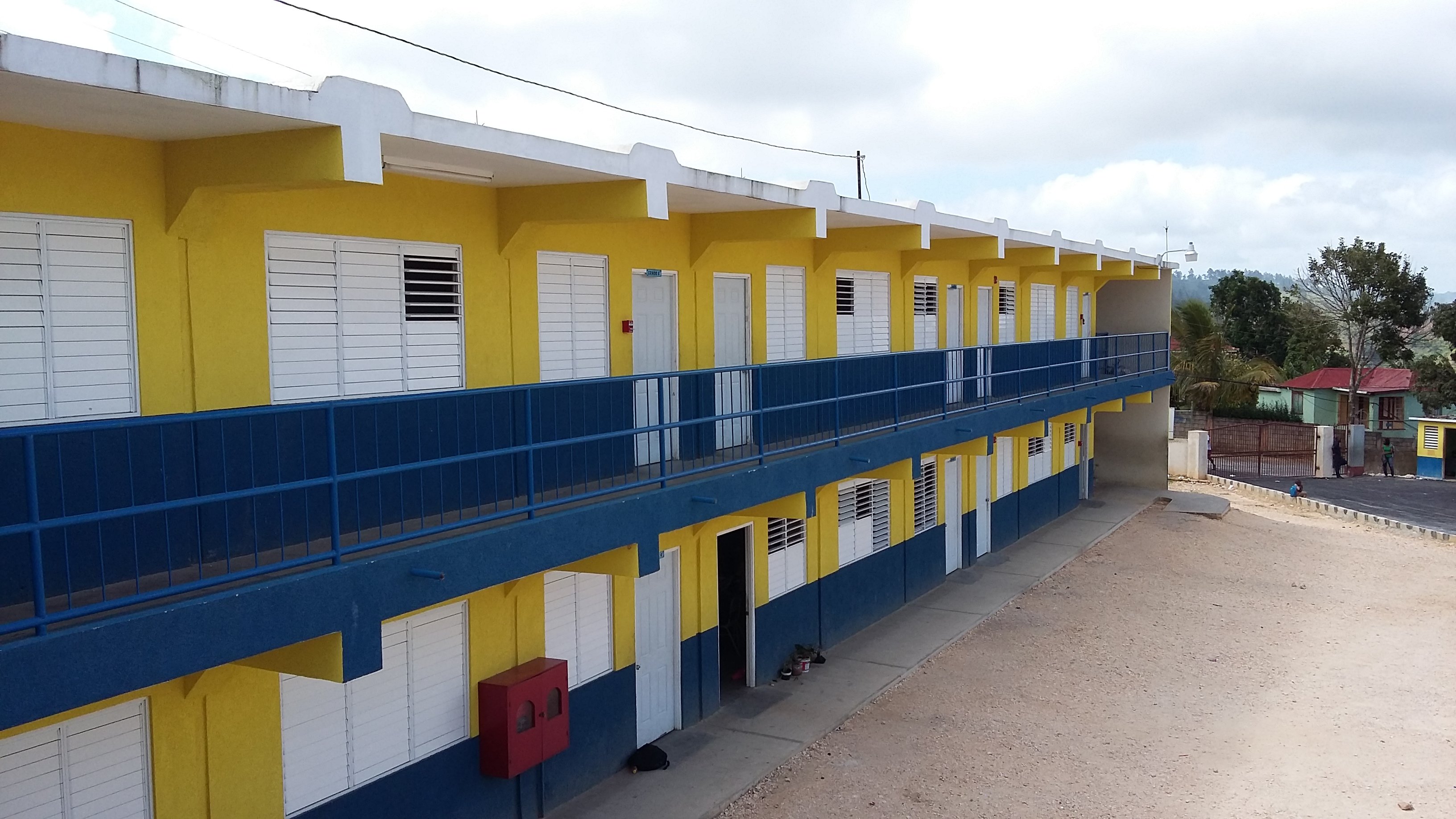 The newly constructed building, part of the Christiana Moravian Primary and Infant School rehabilitation and expansion project.