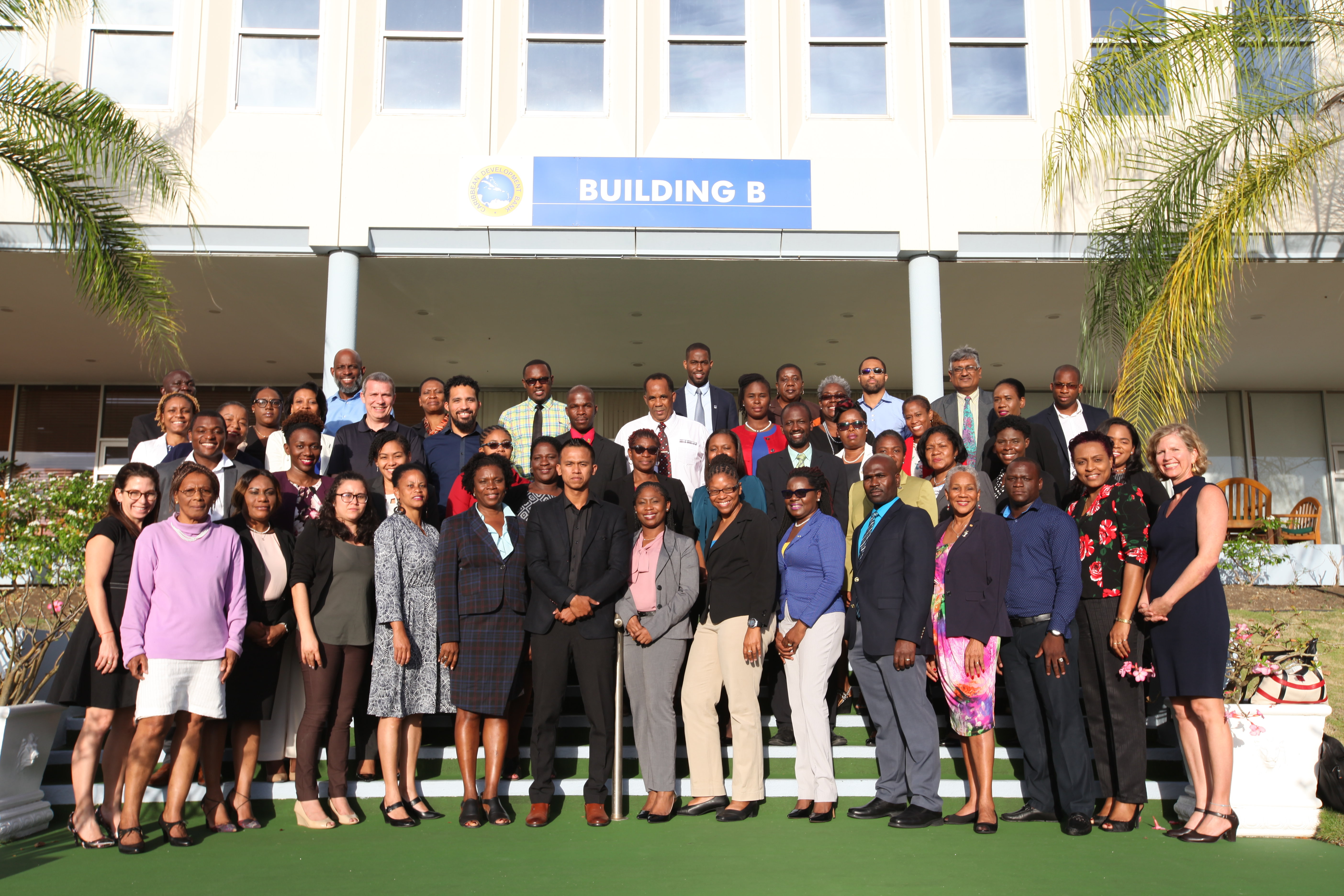 Workshop participants gather for a group photo.