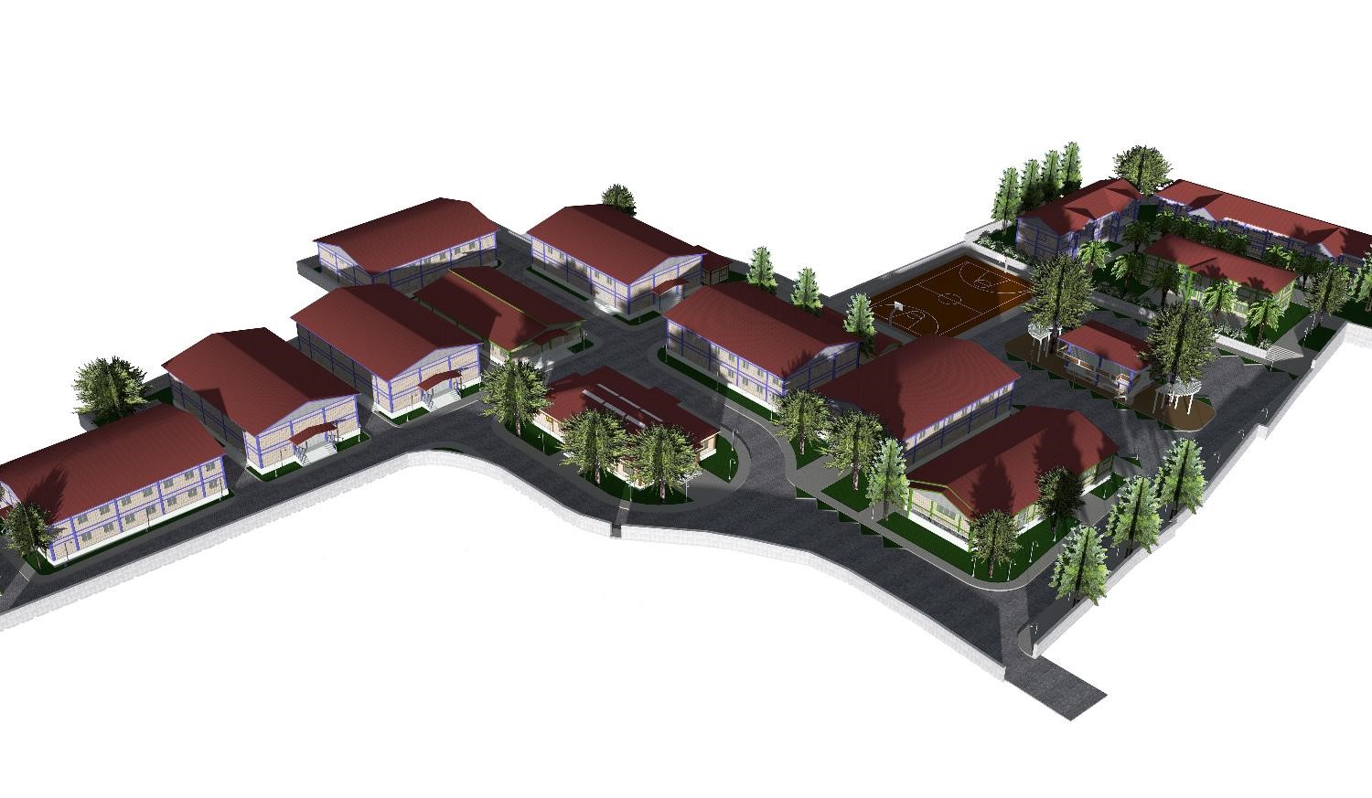 A rendering of the St. Martin TVET Centre, which will be reconstructed by CDB.