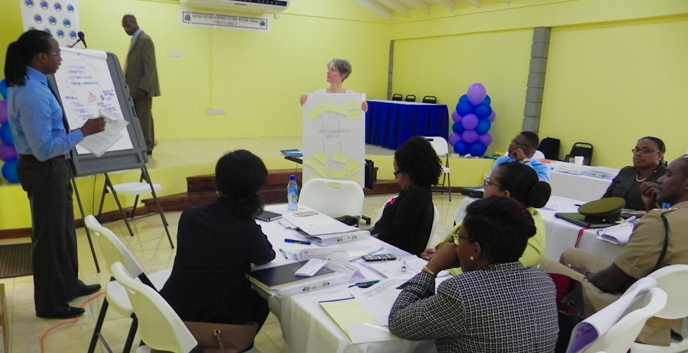 Attendees participating in the Grenada training session.