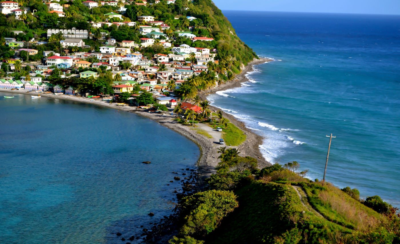 coast of the island of Dominica