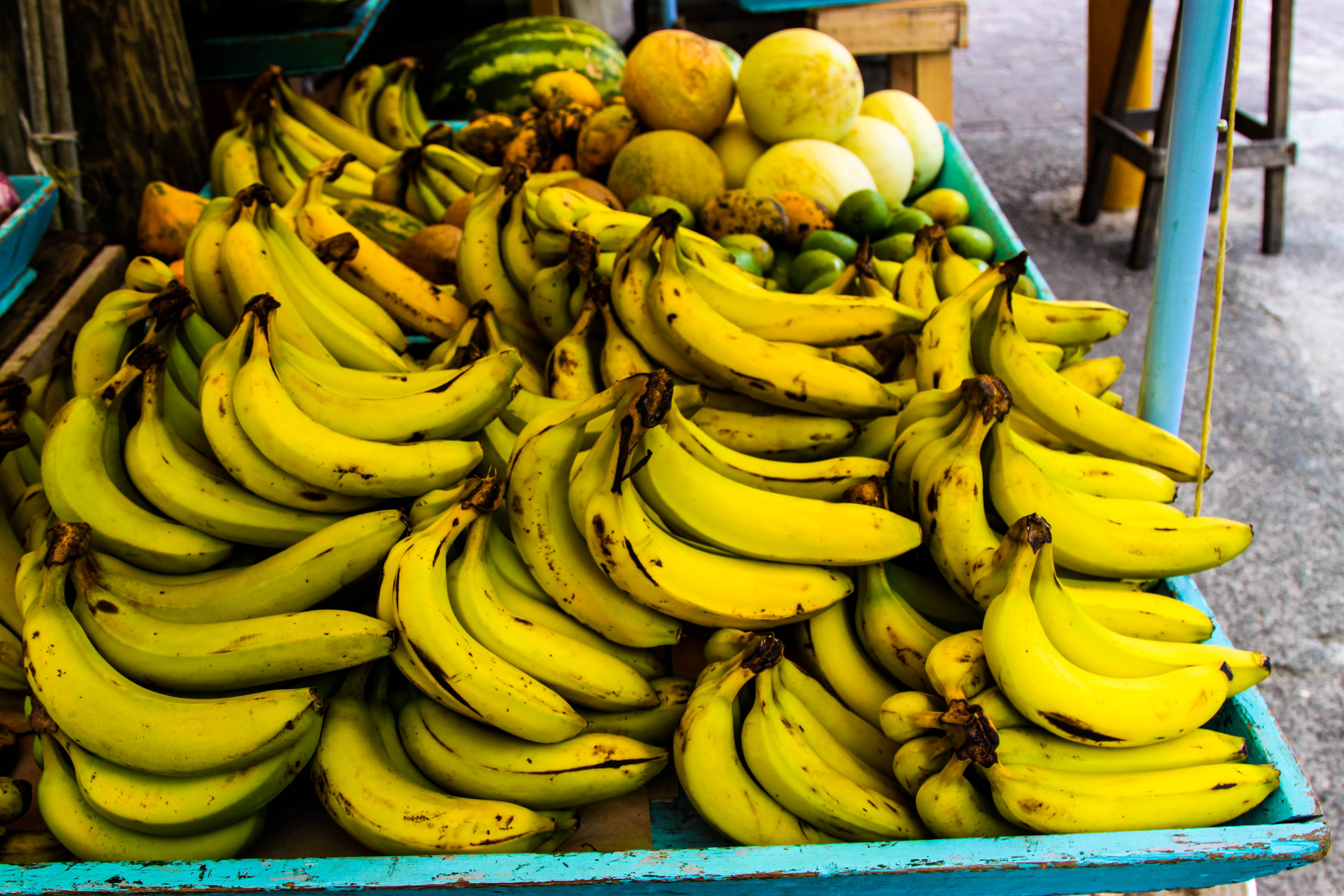 Tray of bananas