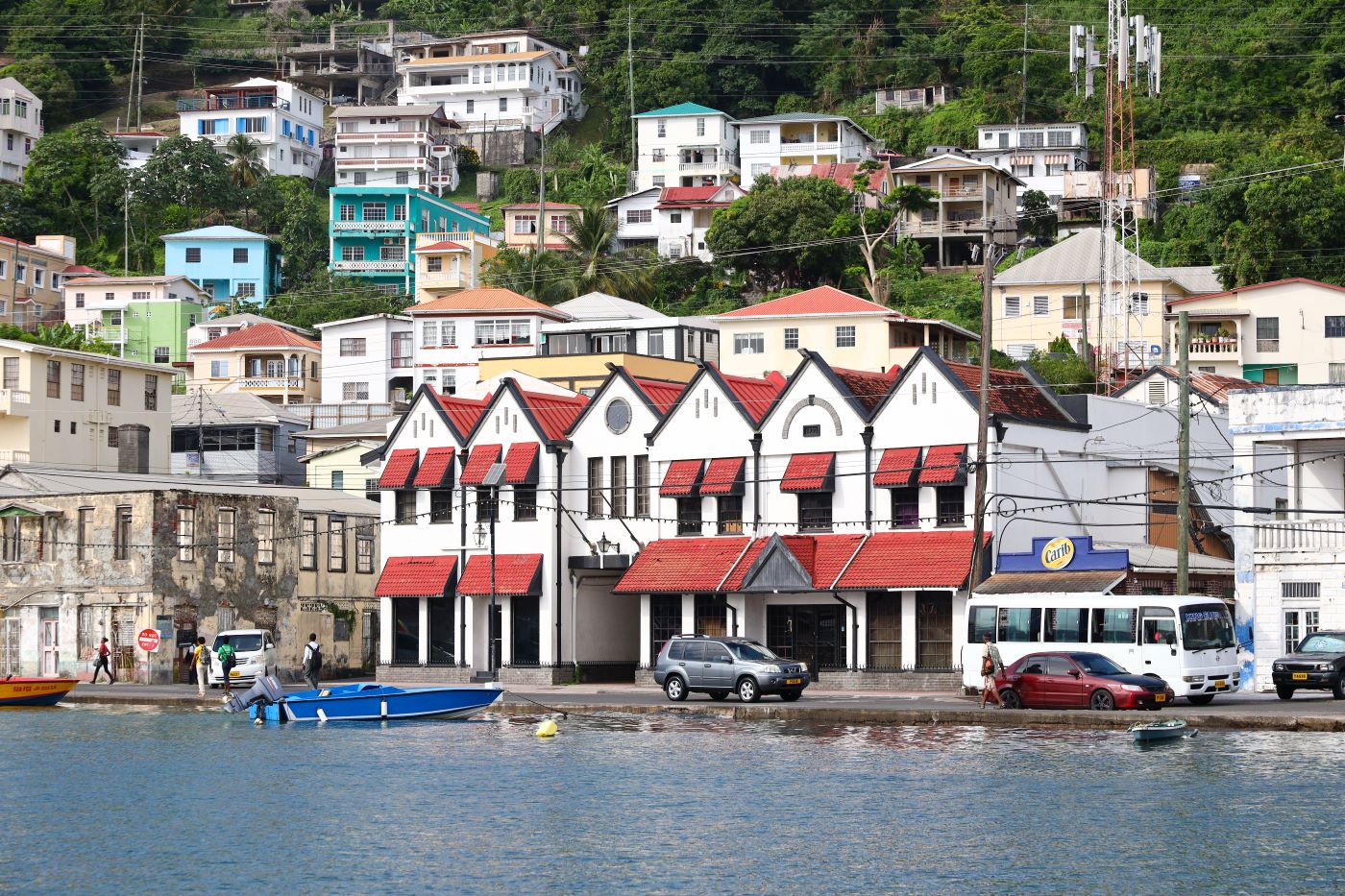 View of street in St Georges Grenada