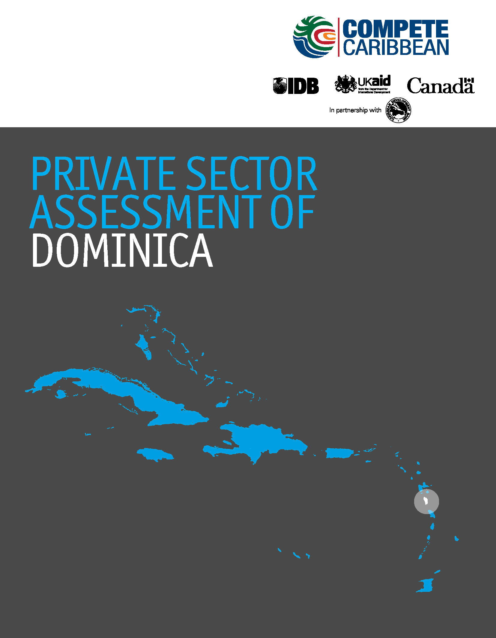 cover showing island chain with Dominica highlighted