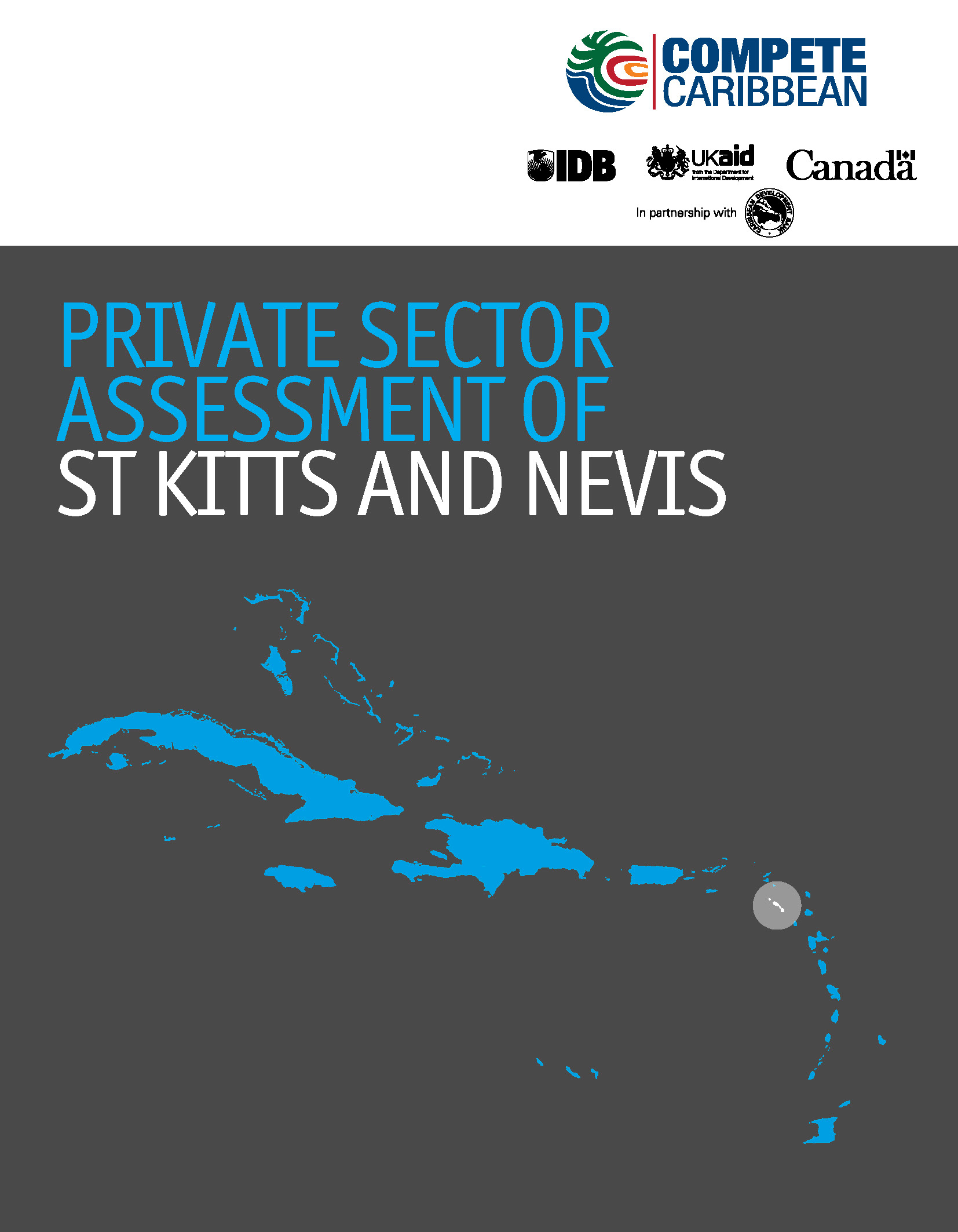 cover showing island chain with St. Kitts and Nevis highlighted