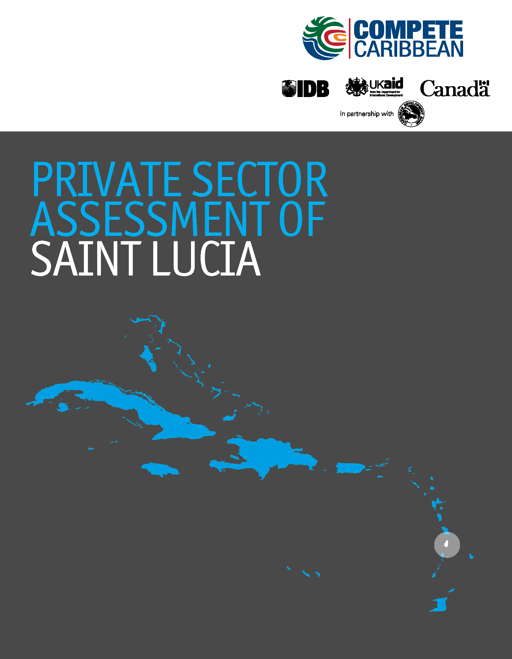 cover showing island chain with Saint Lucia highlighted