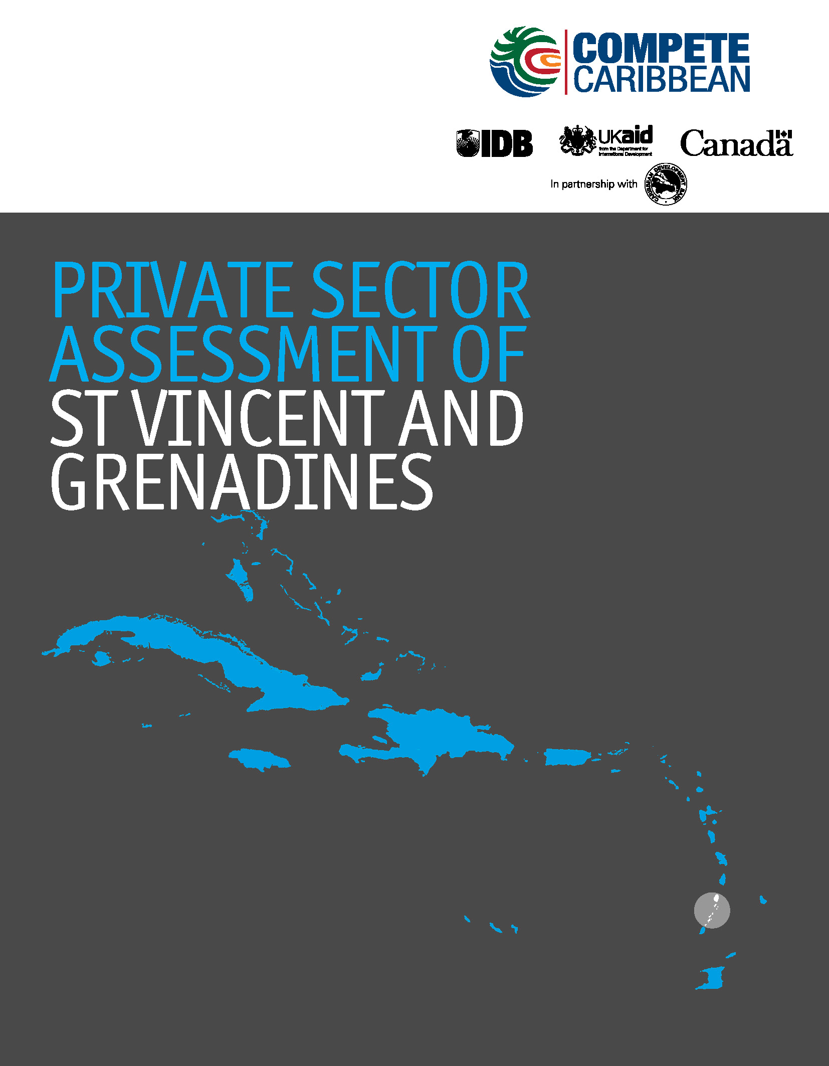 cover showing island chain with Saint Vincent and the Grenadines highlighted