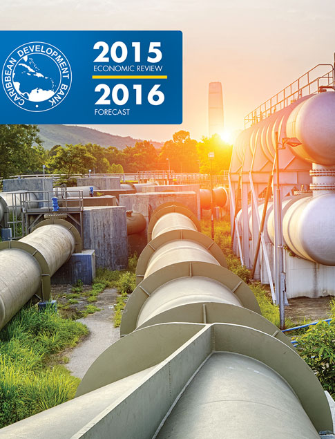2015 Economic Review and 2016 Forecast title above numberous pipelines