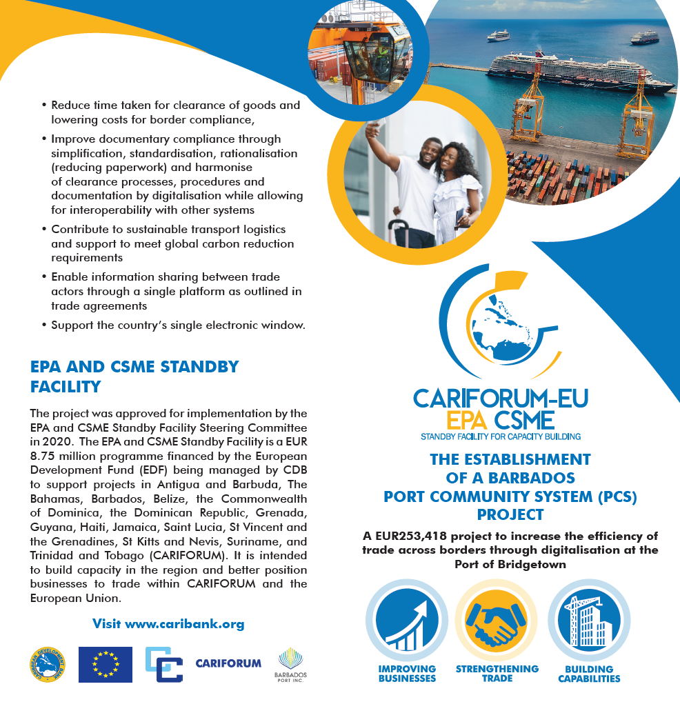 The Establishment of a Barbados Port Community System Project Brochure
