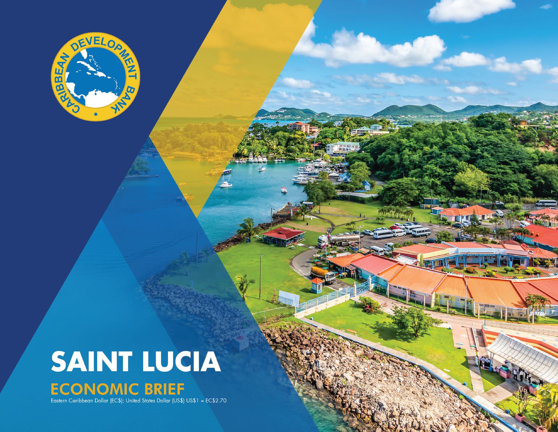 document cover featuring coastal photo of Saint Lucia