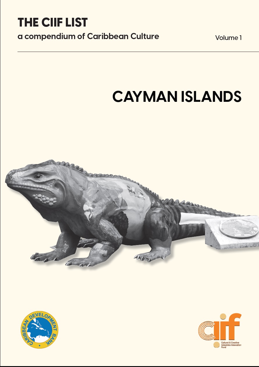 Beige cover with a statue of a lizard in black and white