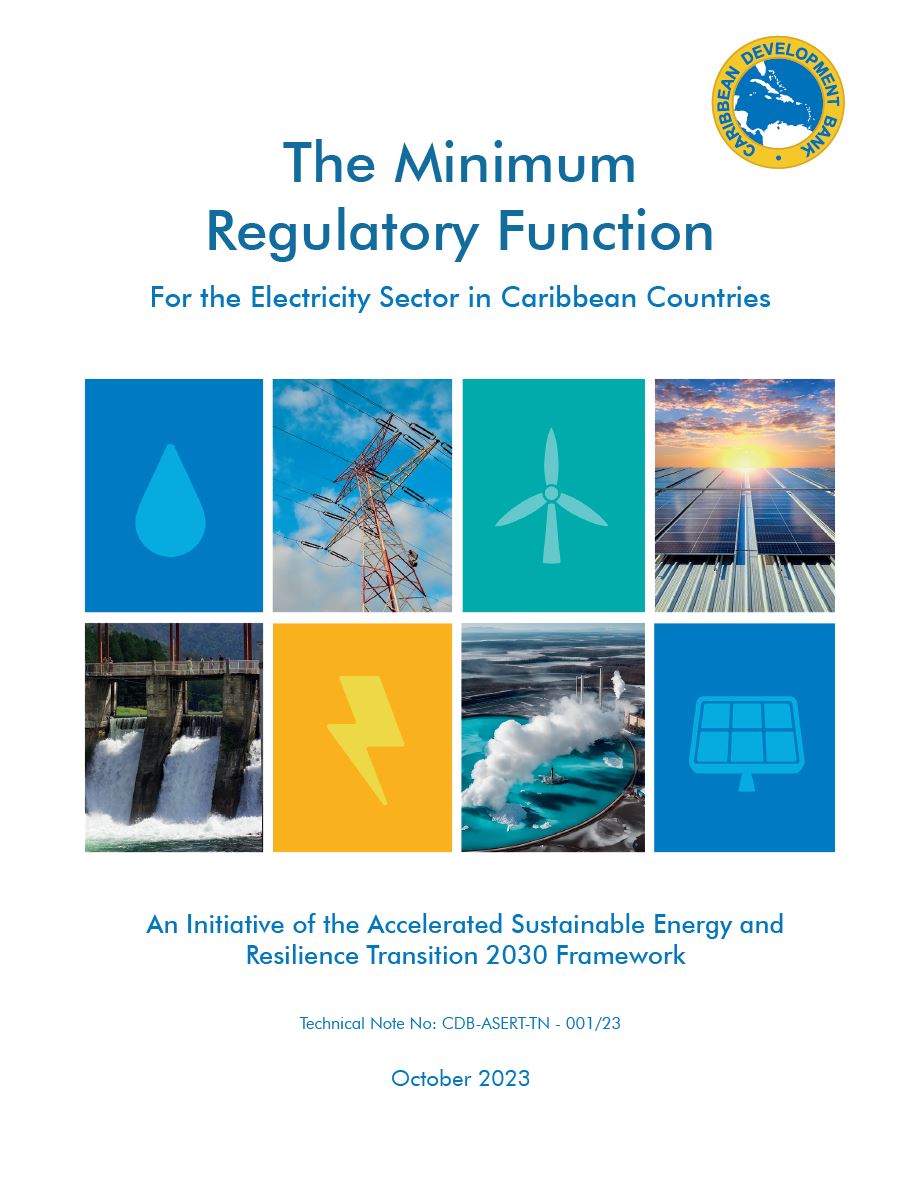 Cover featuring eight thumbnail images of renewable energy sources such as hydropower and solar panels