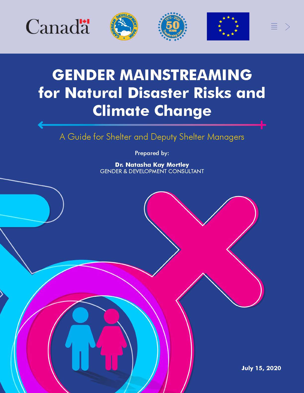 cover with a blue background featuring gender symbols