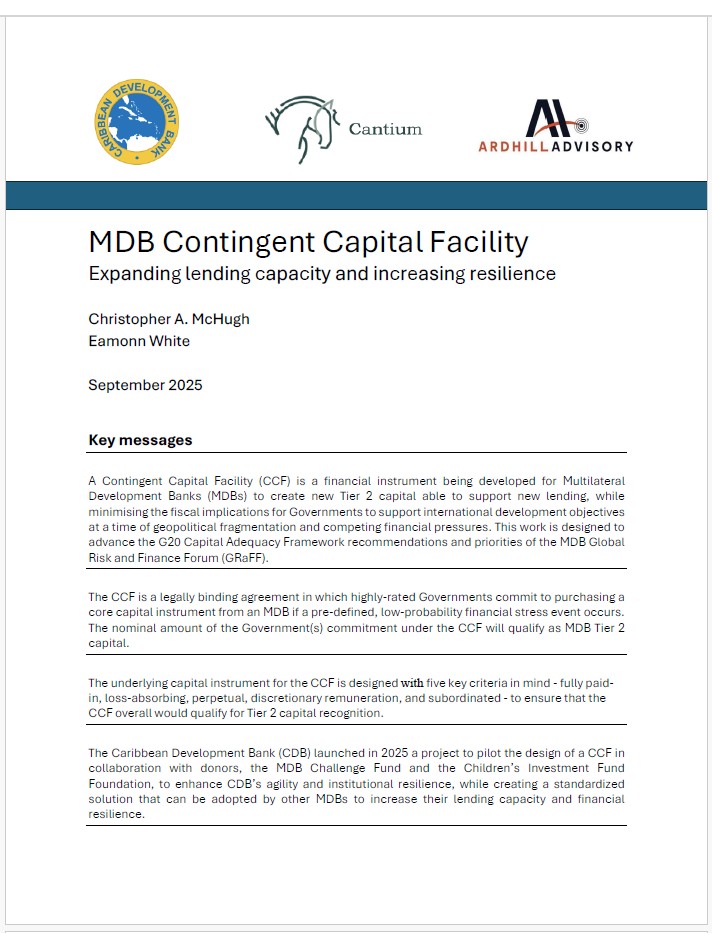 MDB Contingent Capital Facility