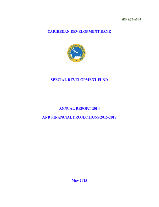 Picture for Special Development Fund Annual Report 2014 and Financial Projections 2015-2017
