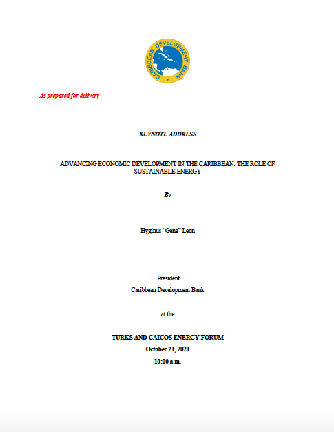 Advancing Economic Development in the Caribbean