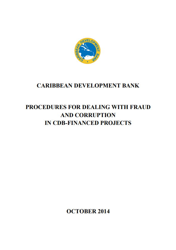 Procedures for Dealing with Fraud and Corruption in CDB-financed Projects