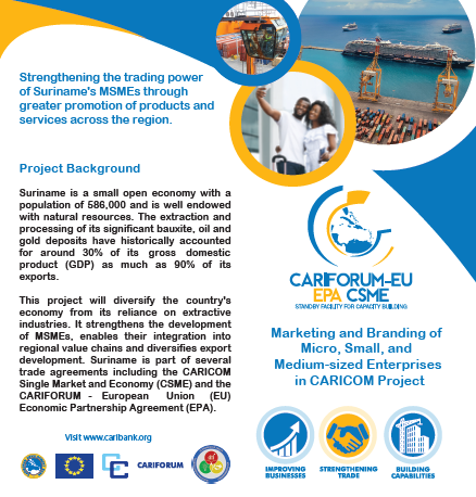 Marketing and Branding of Micro, Small, and Medium-sized Enterprises in CARICOM Project Brochure 