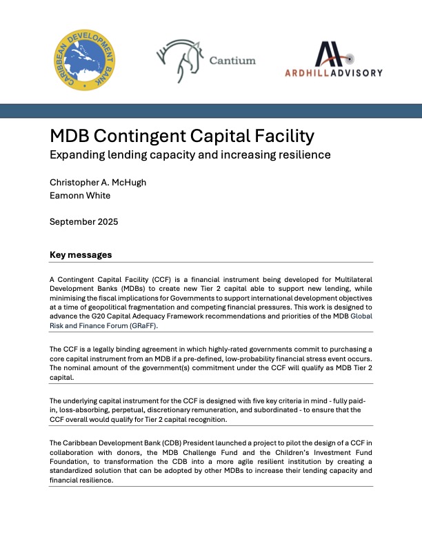 MDB Contingent Capital Facility