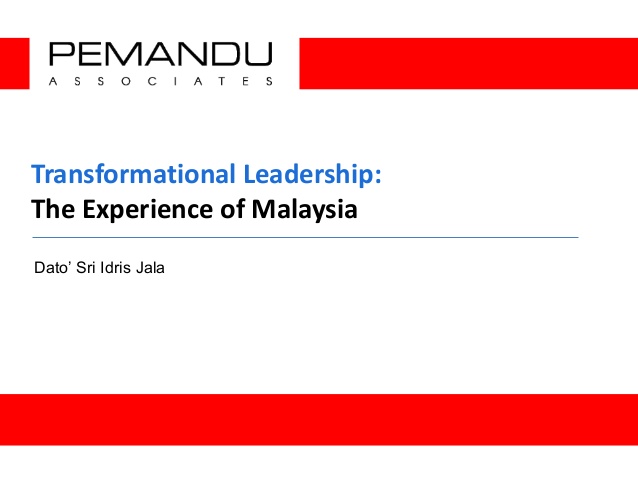 Picture: Transformational Leadership The Experience of Malaysia