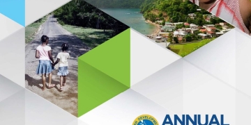 geometric shapes cover with image of woman