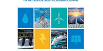 Cover featuring eight thumbnail images of renewable energy sources such as hydropower and solar panels