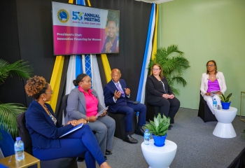 panellists seated on stage