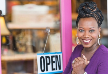 Black female small business owner