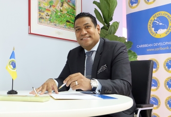 Mr Gregory Hill, Vice President Finance & Corporate Services at the Caribbean Development Bank 