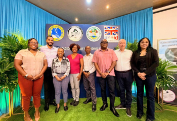 Caribbean Development Bank (CDB), UK Foreign, Commonwealth and Development Office (FCDO) and Ministry of Infrastructure, Development & Housing (MIDH) staff attend the UKCIF Belize Project Exit Workshops. 