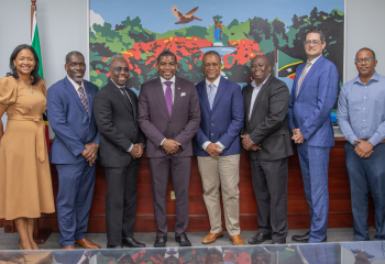 Caribbean Development Bank delegation meeting with the Prime Minister of Saint Kitts and Nevis.