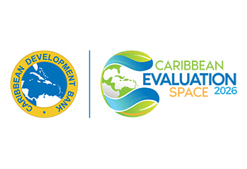 Logos for Caribbean Development Bank and Caribbean Evaluation Space 2026.